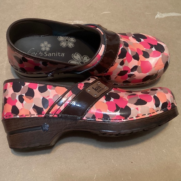 SANITA Size 40 US 9-9.5 NURSE WAITRESS Danish Clogs Shoes 👞 - Picture 2 of 11